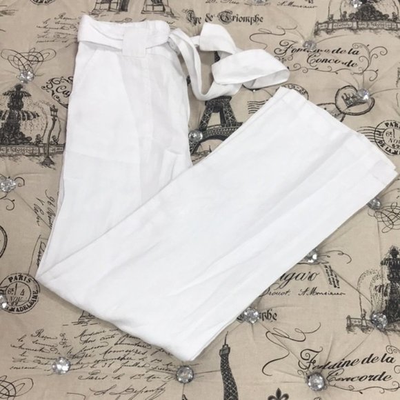 Caslon® New Belted Linen Pants - Picture 7 of 8